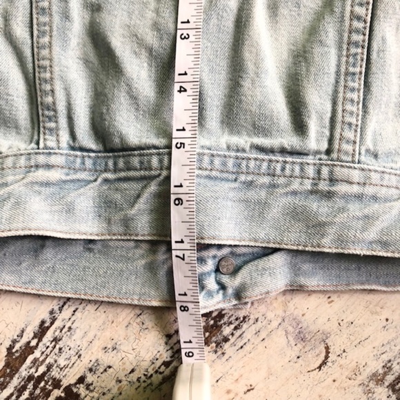 DENIM & SUPPLY Vintage Light Blue Classic Trucker Jacket XS - Picture 10 of 11